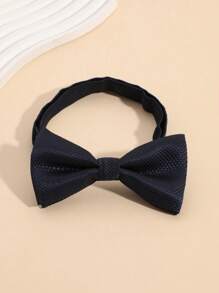 2pcs Children's Solid Color & Striped Two-Layer Pre-Tied Bow Tie, Suitable For Performance, Party, Daily Wear - Multicolor - View 15
