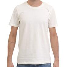 Men's T-Shirt 100% Cotton, Front And Back, Colorful Digital Print, High Resolution, Unisex, Round Neck. - 香檳色 - 查看 2