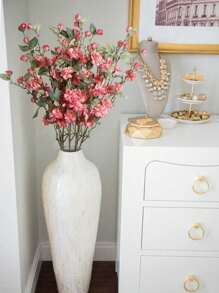 6 piezas Ramas de flores falsas de seda en flor, 90cm Flor de camelia artificial con tallos largos para decoración del hogar y arreglos de bodas, centros de mesa de fiestas y decoraciones - Rosa - Ver 4