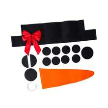 Christmas Snowman Door Decoration DIY Snowman Face Decoration Cartoon Removable Christmas Garage Door Decoration For Xmas Party Wall Outdoor Garage Decor - Multicolor - View 10