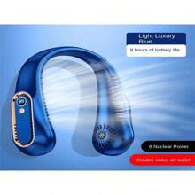 Quạt không cánh không chổi than cầm tay dài tuổi thọ mới Quạt không cánh cầm tay không chổi than, đeo ngoài trời, sạc USB - Nhiều màu - Xem 12