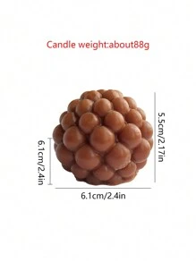 1 件手工制作的泡泡筒泡泡球蜡烛 - 大豆蜡、芳香、手工制作、摄影道具、家居装饰、母亲节、生日礼物、放松、氛围增强、房间装饰、礼物 - 彩色 - 查看 10