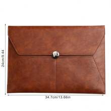 Faux Leather Document Bag, Business Information Bag, A4 Folder, School And Office Supplies, Storage Bag Back To School, School Supplies