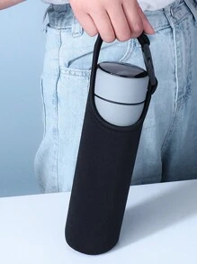 1PC 500ml Draagbare Waterfles Case Met Riem Anti-Brandwonden Glazen Bekerhoes Handtas Vacuüm Bekerhoes Waterfles Tas Waterfles Draagtas Bekerzak Vacuüm Glazen Bekerset Outdoor Accessoires Reisorganizer Kleine Koffer Accessoires Thuis Cruise Essentials Reistas Mini Draagbare Reisorganizer Draagbare Vakantieorganizer