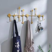 1 Giá treo quần áo gắn tường sáng tạo có móc treo, sắp xếp quần áo trang trí cho cửa trước, hành lang - Nhiều màu - Xem 3