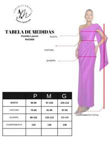 Vestido Longo Festa Madrinha de Casamento Lauren - Preto - Visão 7