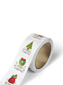 500 buc/rolă, set de autocolante pentru festivalul de Crăciun de 1 inch cu hârtie kraft, autoadeziv impermeabil și ușor de dezlipit, folosit ca etichete/autocolante decorative pentru cadouri de Crăciun, cutii, etichete de etanșare și autocolante de papetărie DIY Decorații de Crăciun Decor de Crăciun Cadouri de Crăciun Accesorii pentru petreceri de Crăciun Genți pentru cadouri de Crăciun Genți de Crăciun Autocolante de Crăciun