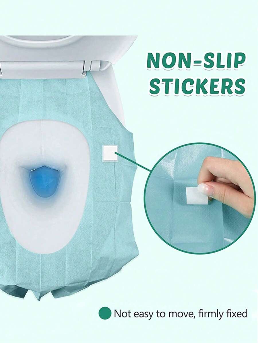 Toilettensitzbezüge 50 Stück - XL Spülbar & Biologisch Abbaubar