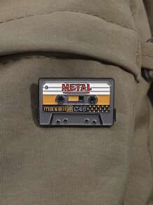 1/5 piezas Broche de cinta de música vintage, pines de broche de cinta de canción de dibujos animados, insignias de metal, accesorios de mochila y ropa, insignia de estilo antiguo, regalo para amigos, pin para ropa, bolso, encanto, útiles escolares de Kpop, maestro, accesorios de oficina, camisas, chaquetas, joyería, Navidad, Halloween