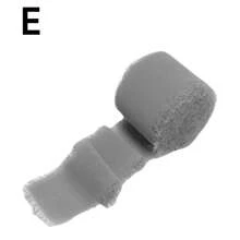 1 卷，不同颜色的雪纺丝带手工制作的磨损边缘什锦丝带用于礼品包装新娘花束婚礼请柬，DIY 服装装饰，黄麻丝带绳 DIY 婚礼黄麻绳工艺品礼品派对装饰，圣诞节情人节 - 彩色 - 查看 18