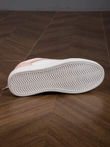 女士休闲创新白色运动鞋，时尚透气轻便柔软舒适户外/室内穿鞋 - 白粉紅色 - 查看 7