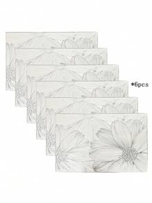 1-6 miếng lót bàn ăn hình chữ nhật bằng PVC tối giản, có thể giặt được, dễ vệ sinh, lau sạch, chống trượt, miếng lót bàn ăn, Sweet Reverie, miếng lót bàn ăn thanh lịch, trang trí bàn ăn, thảm ăn nhà bếp, trang trí tiệc cưới ngày lễ - Nhiều màu - Xem 14