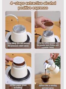 Aluminum Moka Pot Coffee Espresso Moka Coffee Maker Moka Pot For Coffee Lover Color Aluminum Moka Pot Stovetop Italian Coffee Maker Espresso Mocha Pot For Coffee Lover New Creative Italian Style Percolator Tool, Aluminum Moka Pot Espresso Moka Coffee Maker Moka Pots For Coffee Aluminum Moka Pot Coffee Espresso Cup Coffee Maker With Wooden Handle - Multicolor - View 9