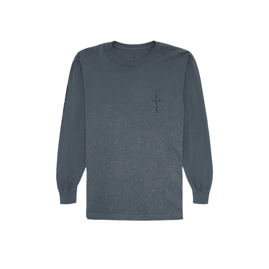 Camiseta de manga larga de'L/S camiseta Washed Grey' con Back Bling de Travis Scott - Multicolor - Ver 1