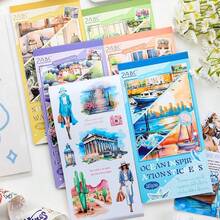 1 Cuốn Sách 20 Tờ Trong Suốt Không Thấm Nước PET Sticker Book, DIY Scrapbooking, Nhật Ký Nhãn Dán Trang Trí, Văn Phòng Phẩm Cổ Điển - Nhiều màu - Xem 12