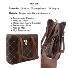Large Women's Stylish Handbag With Side And Hand Straps Casual Modern - 棕色 - 查看 4