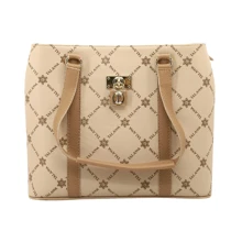 Large Women's Stylish Handbag With Side And Hand Straps Casual Modern - 棕色 - 查看 1