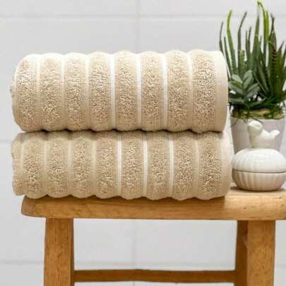 Toalha de Rosto Wave 50x70 Bege