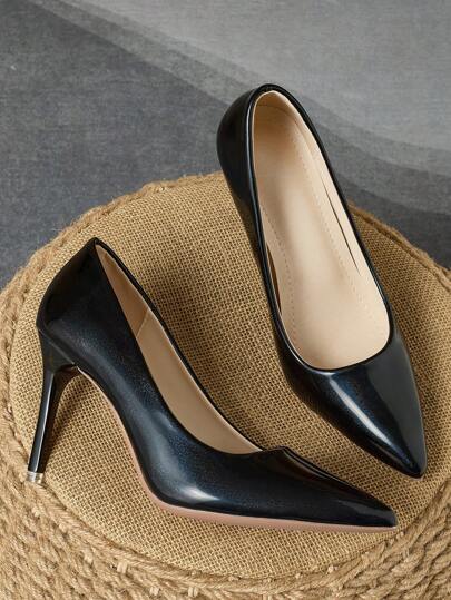 MonaNise 女士时尚尖头低跟平底鞋，紫色、粉色、金色、银色、棕色、海军蓝、黑色，适合休闲、街头服饰、旅行、户外穿着，9厘米细高跟鞋