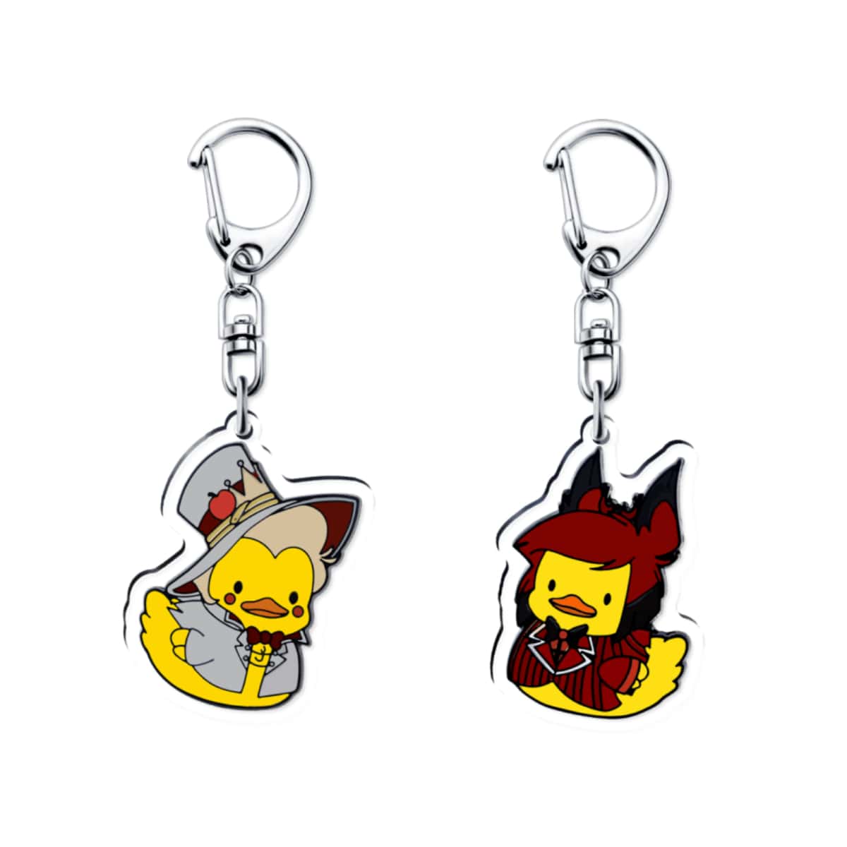 1PC Nhiều Màu Hoạt Hình Dễ Thương Thời Trang Vịt Con Trang Trí Phong Cách COS Acrylic Móc Khóa Mặt Dây Chuyền Sáng Tạo Vui Nhộn Móc Khóa Mặt Dây Chuyền Xe Hơi Phụ Kiện Túi Quà Tặng Nhỏ - Nhiều màu - Xem 1