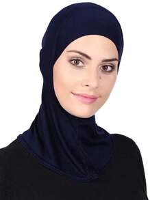 Khăn trùm đầu Hijab của người Hồi giáo Khăn trùm đầu Turban Sẵn sàng đội Mũ bên trong cho phụ nữ Che phủ toàn bộ cổ Khăn trùm đầu Quấn đầu - Nhiều màu - Xem 4