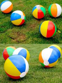 1 个充气沙滩球，多色五彩纸屑充气水上排球，适用于水上玩耍，大号充气球、沙滩网球、水气球、巨型网球、Orby、泳池浮球、充气、球、沙滩球、充气、球、沙滩球 - 查看 6