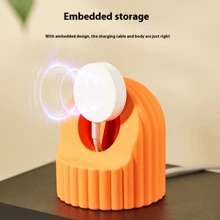 1PC Compatible With Apple Watch Charger Stand Desktop Holder Charging Base Compatible With Apple Watch Ultra SE 8 7 6 5 4 3 2 1 Silicone Dock Watch Accessories