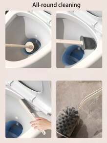 Bộ 4 chổi vệ sinh bồn cầu, chổi vệ sinh bồn cầu gắn tường có giá đỡ lưu trữ - nhiều màu - Xem 7