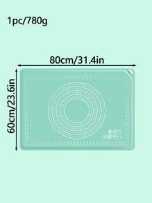 1/3 件加厚绿色硅胶擀面垫和揉面垫，面团糕点烘焙垫板
