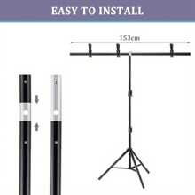 Adjustable Portable Kit Photography Studio Background Stand Background Stand  Large Background Stand, 1.5-Meter-Wide, 2 Meter-High Background, Photography Studio Background Stand - Variant1 - View 4