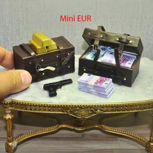 100PCS 1:6 Mini Euro Đô la Tiền giả Đạo cụ in hai mặt Hai bó xấp xỉ 500-50 mệnh giá tiền giấy Euro Tiền mini Mô hình thu nhỏ Đạo cụ nhà búp bê mới Tiền xu giả - phong cách khác nhau - Xem 3