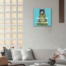 2025 Angry Cat Creative Calendar - Single Piece - View 4