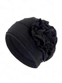 1pc Plate Flower, Turban Cap. Hood. Mooncap. Chemotherapy Cap
