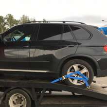 4X Blue - Car Trailer Soft Link Tie Down Transporter Heavy Duty Ratchet Straps - 12PCS - View 7