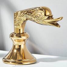 Gold Swan Bathroom Sink Faucet 3 Holes 2 Handle Widespread Vanity Mixer Faucet - 金色 - 查看 9