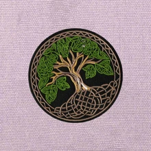 3.5 Inch Colorful World Tree, Celtic Tree Of Life, Punky Cool Rock Cartoon Outdoor Adventure Motorcycle Riding Sew On Patch DIY Clothing Accessories Embroidery Patch Iron On Applique Halloween Summer, School - Multicolor - View 6