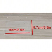 2pcs Transparent Acrylic Wall Mounted Holder Storage Rack For CD/DVD Collection Display