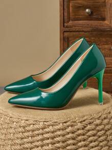 MonaNise 女士时尚尖头低跟优雅紫色、金色、银色 9 厘米细跟高跟鞋，适合购物、旅行、户外 - 粉色、卡其色、棕色、海军蓝、黑色