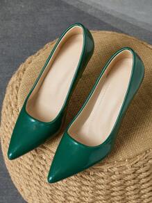 MonaNise 女士时尚尖头低跟优雅紫色、金色、银色 9 厘米细跟高跟鞋，适合购物、旅行、户外 - 粉色、卡其色、棕色、海军蓝、黑色