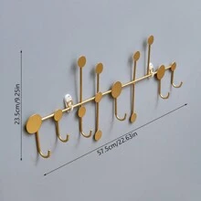 1 Giá treo quần áo gắn tường sáng tạo có móc treo, sắp xếp quần áo trang trí cho cửa trước, hành lang - Nhiều màu - Xem 12