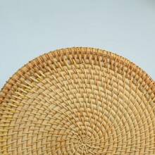 Handmade Woven Rattan Fruit Basket, Bread Basket, Home Living Room Storage Baskets, Round Tea Snack Coffee Serving Tray,Kitchen,Kitchen Accessories,Kitchen Tools,Organiser Kitchen,Makeup Organizer,Wedding Items,Flower Decorations,Home Stuff,Table,Home Decorations,Home Organization And Storage,Room Decor,Room Decor Bedroom
