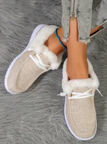 Buty codzienne, Damskie/Męskie buty codzienne, Sznurowane buty codzienne, Elastyczne buty codzienne, Unisex Buty codzienne dla par, Wygodne, Lekkie, Wsuwane, Mokasyny, Szare, Czarne, Beżowe, Wielokolorowe, Brązowe, Wiosna/Jesień, Na zewnątrz, Codziennie, Zakupy, Wypoczynek - Morela plus aksamit - Zobacz 9
