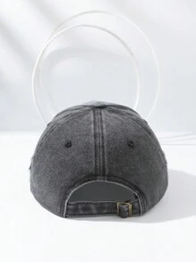 1pc Vintage Distressed Embroidered Letter Baseball Cap - Multicolor - View 9