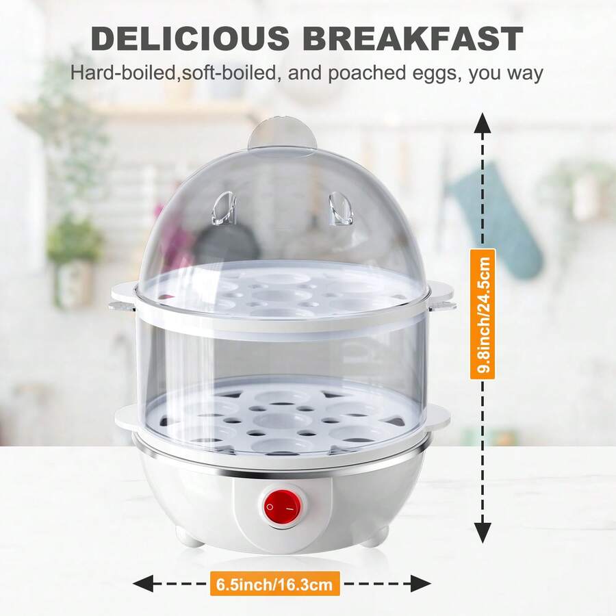 CACHOO 3In1 Electric Egg Cooker For Hard Boiled Eggs, Poacher, Omelet