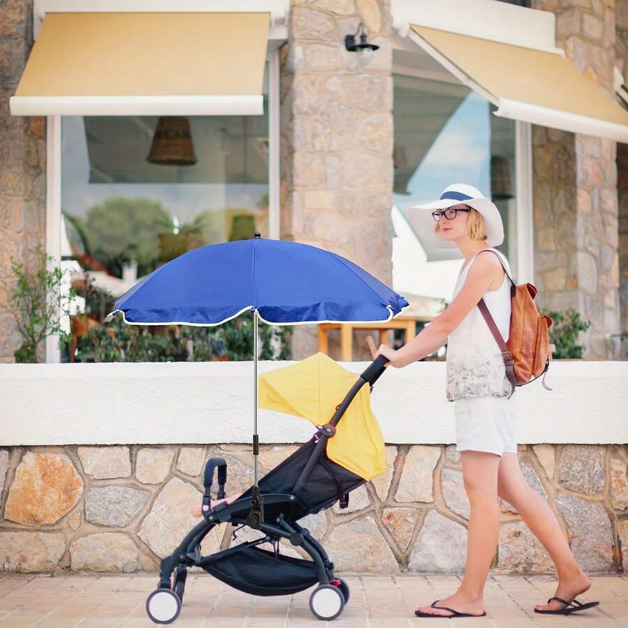 1pc Adjustable Beach Umbrella With Universal Clip For Fixing Beach