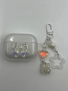 Transparent Bow-Knot Earphone Case Compatible With IPhone Earphones 1/2 Gen, New Wireless Earphone Protective Cover For 3/Pro/Pro2, Boyfriend/Girlfriend Gift