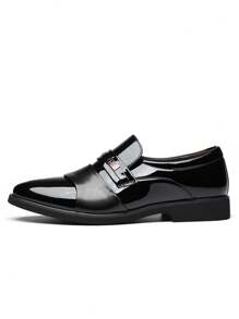 Men's Pointed Dress Shoes - Comfortable, Non-Slip, Formal Shoes - Assorted Colors - For Business & Formal Occasions - Perfect Gift For Men - màu đen - Xem 4