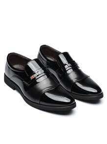 Men's Pointed Dress Shoes - Comfortable, Non-Slip, Formal Shoes - Assorted Colors - For Business & Formal Occasions - Perfect Gift For Men - màu đen - Xem 5