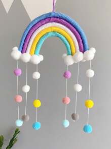 1 件北欧风格云形彩虹装饰套装适用于婴儿房、家居装饰婴儿洗澡家庭装饰礼物 - 彩色 - 查看 5