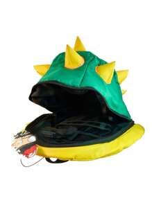 Mochila escolar amplia picos Bowser - Verde - Ver 3